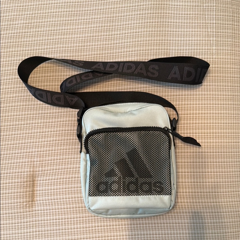 Adidas Black and Green Bag